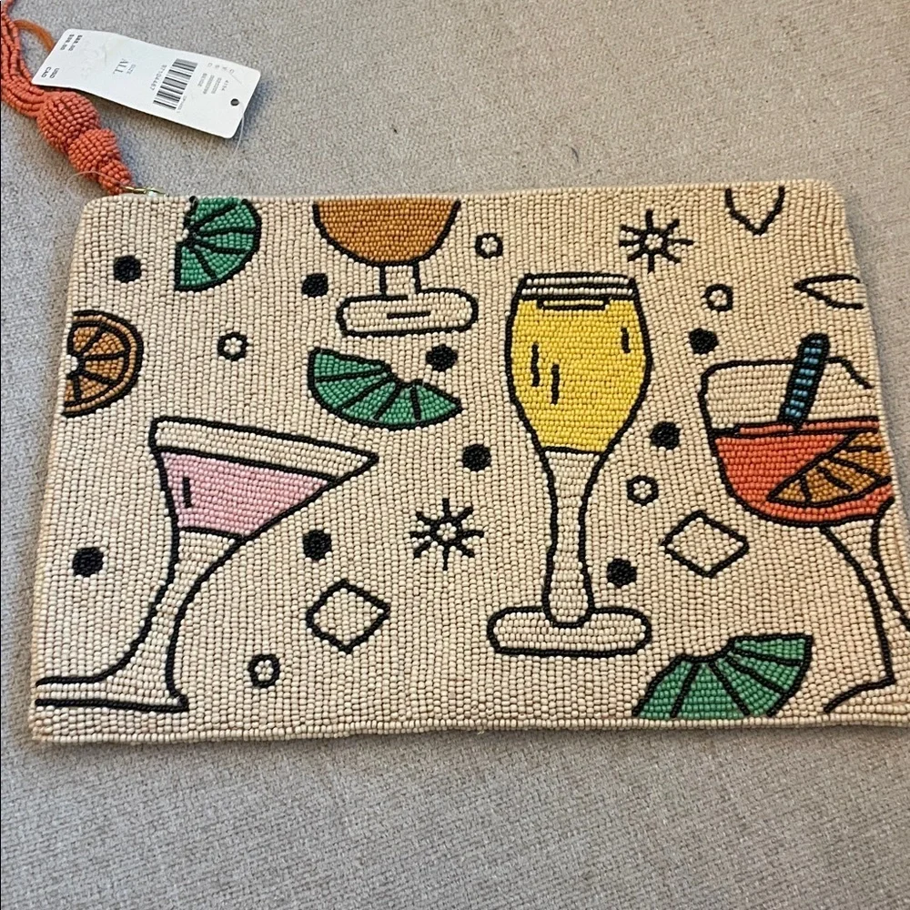 Anthropologie Fiona Beaded Clutch- Cocktails